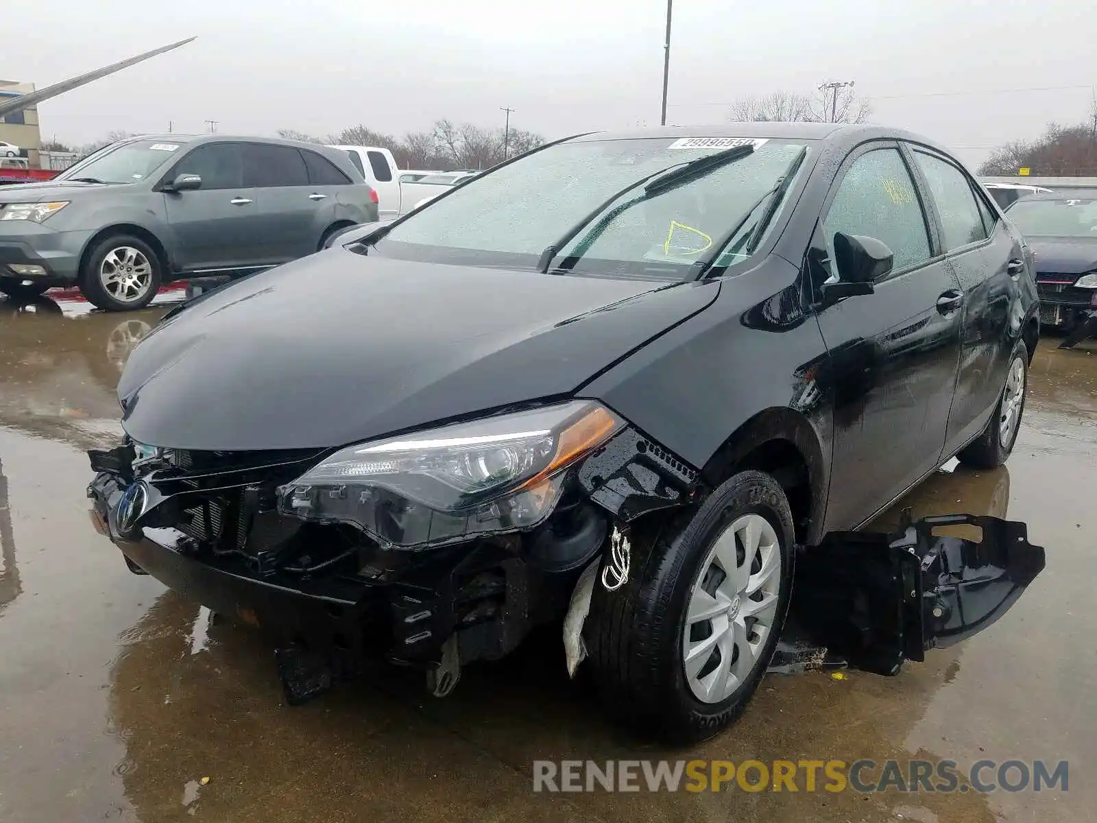 2 Photograph of a damaged car 5YFBURHE7KP906964 TOYOTA COROLLA 2019