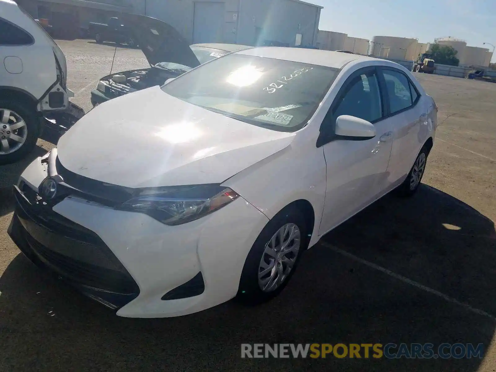 2 Photograph of a damaged car 5YFBURHE7KP906981 TOYOTA COROLLA 2019