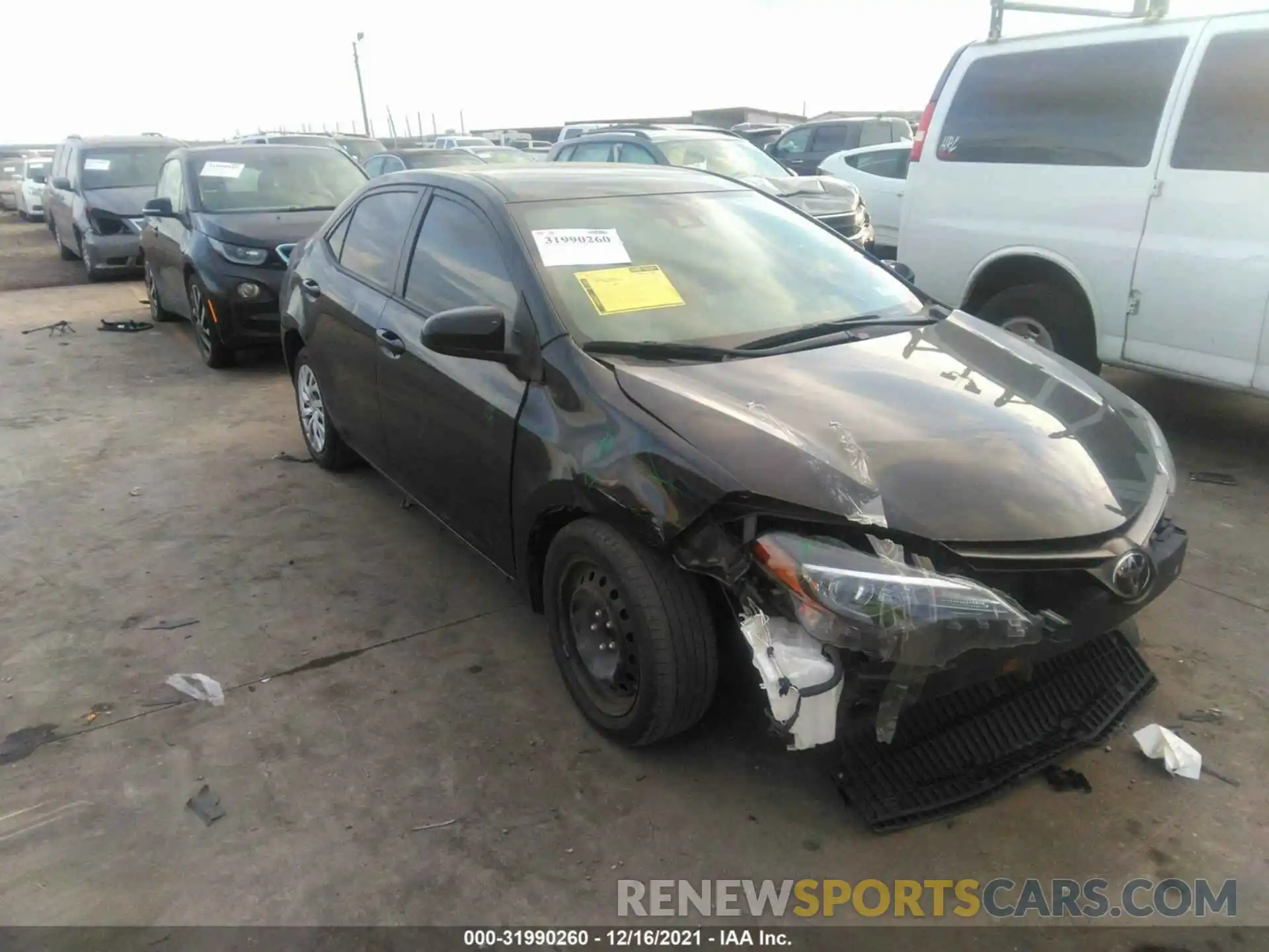 1 Photograph of a damaged car 5YFBURHE7KP907127 TOYOTA COROLLA 2019