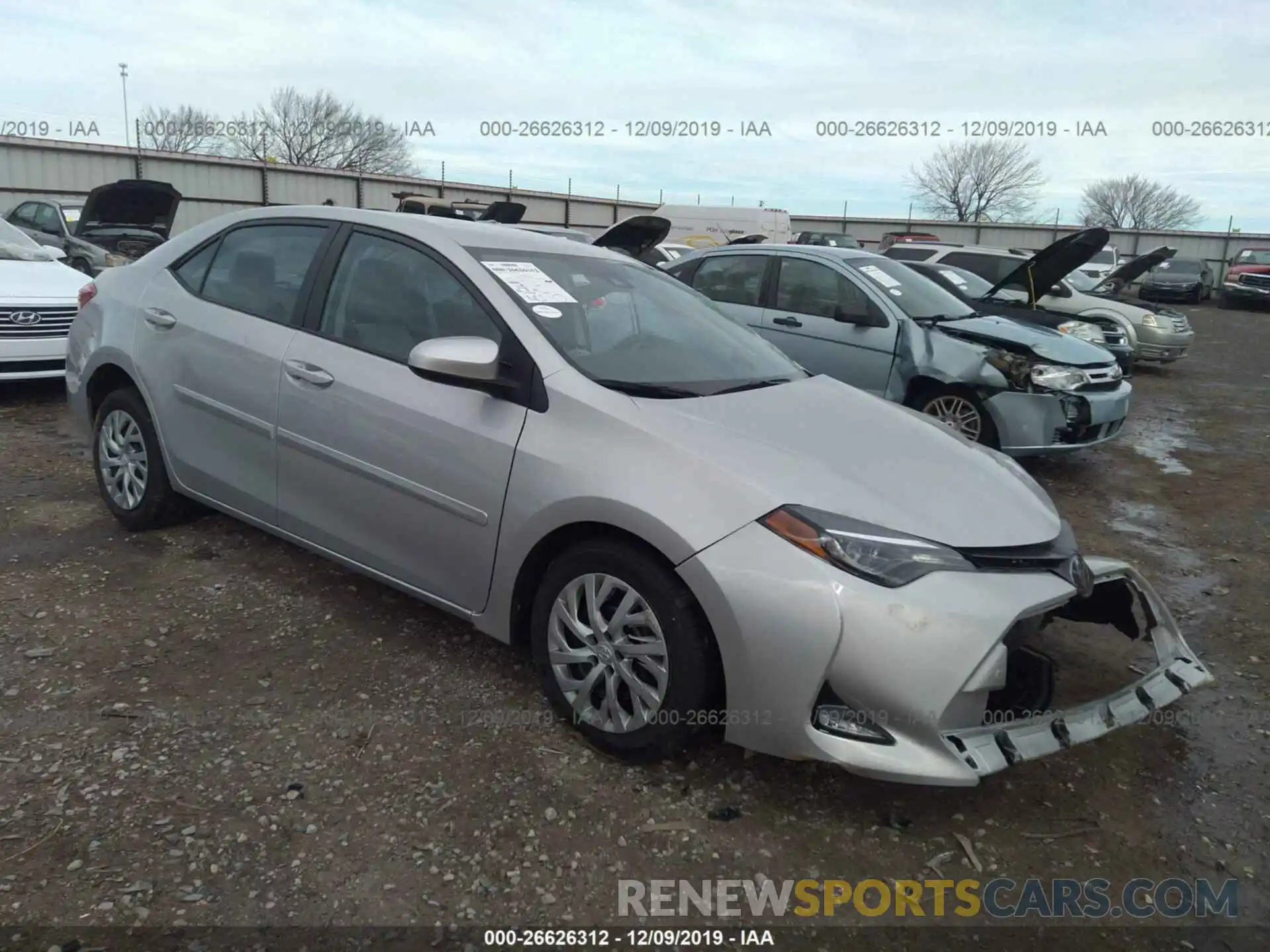 1 Photograph of a damaged car 5YFBURHE7KP907421 TOYOTA COROLLA 2019