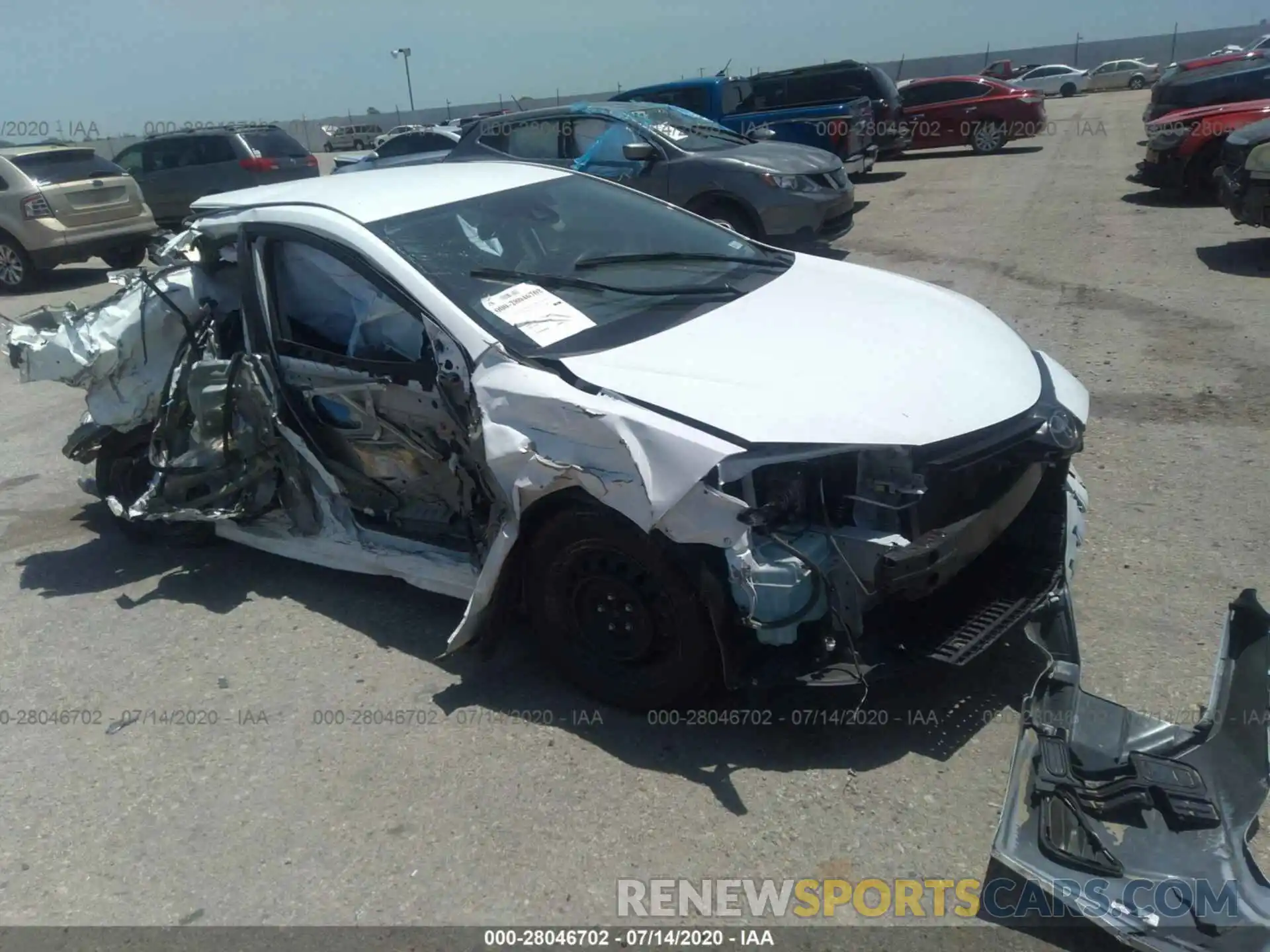 1 Photograph of a damaged car 5YFBURHE7KP907919 TOYOTA COROLLA 2019