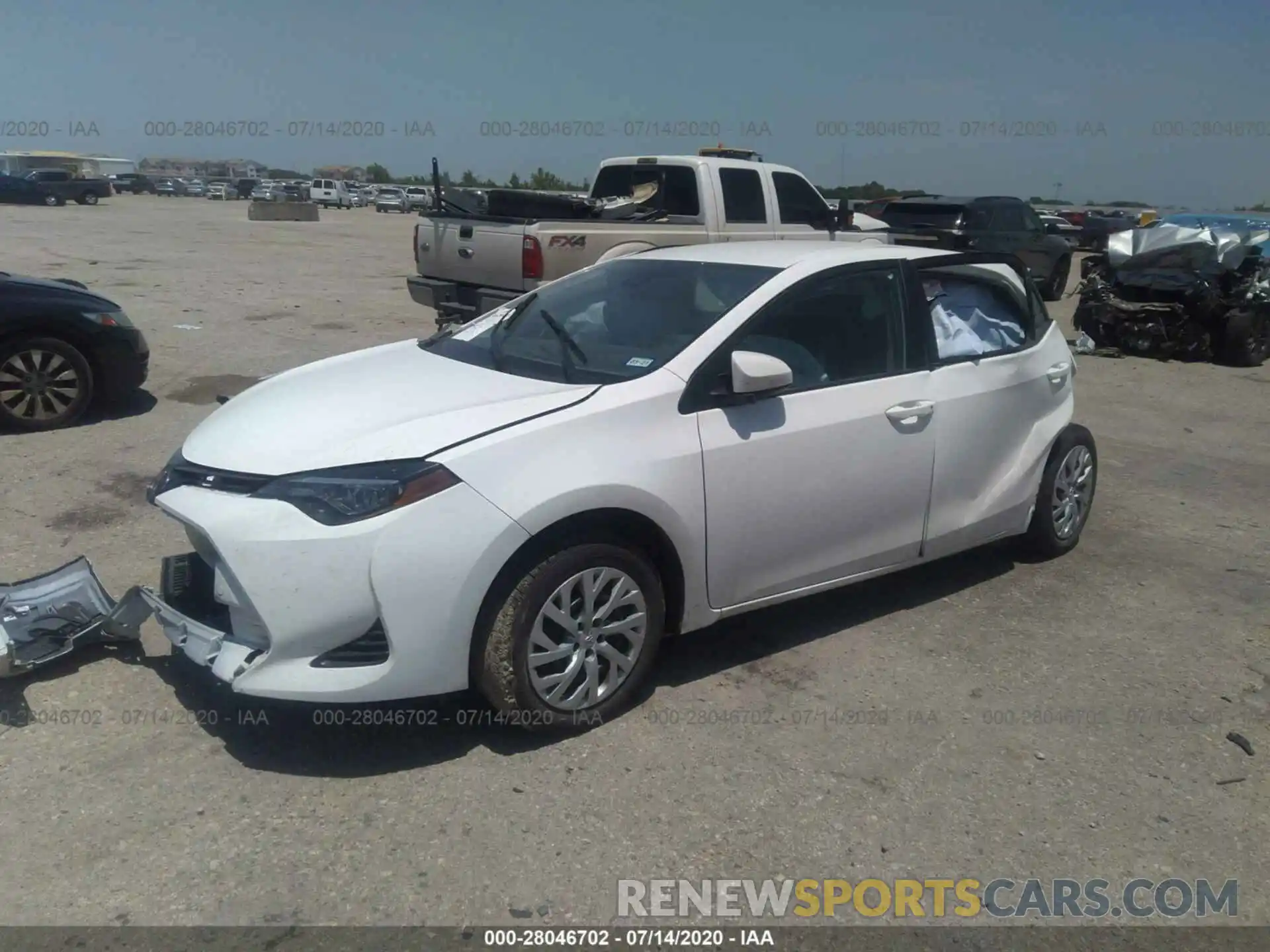 2 Photograph of a damaged car 5YFBURHE7KP907919 TOYOTA COROLLA 2019