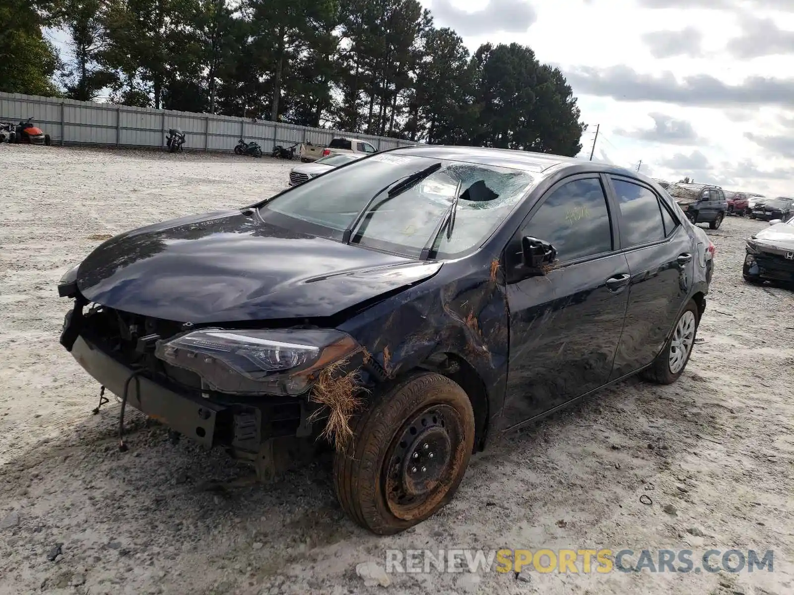 2 Photograph of a damaged car 5YFBURHE7KP908021 TOYOTA COROLLA 2019