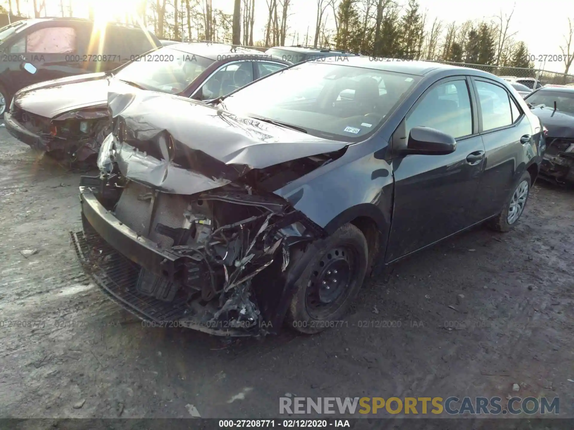 2 Photograph of a damaged car 5YFBURHE7KP908438 TOYOTA COROLLA 2019