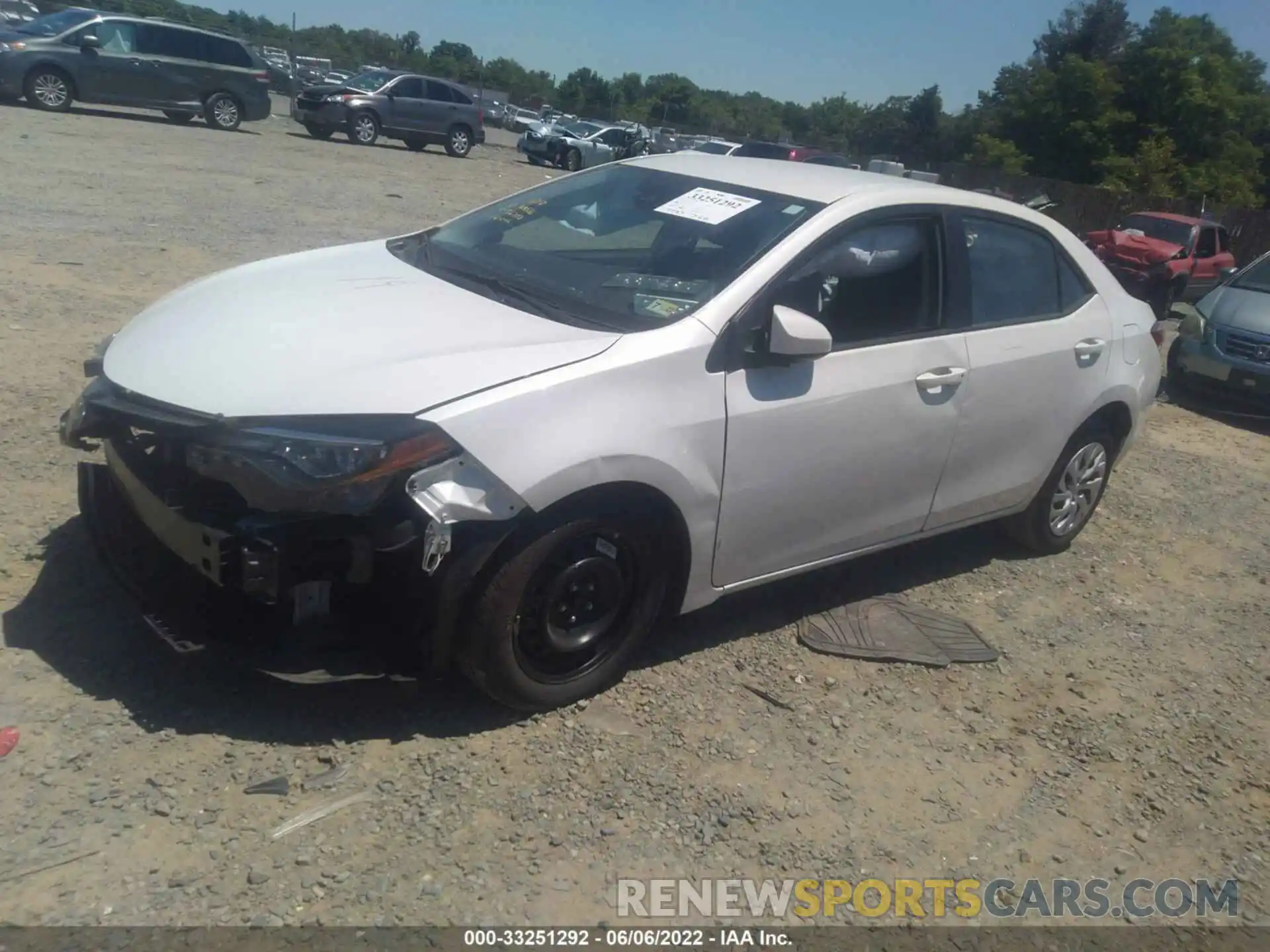 2 Photograph of a damaged car 5YFBURHE7KP908536 TOYOTA COROLLA 2019