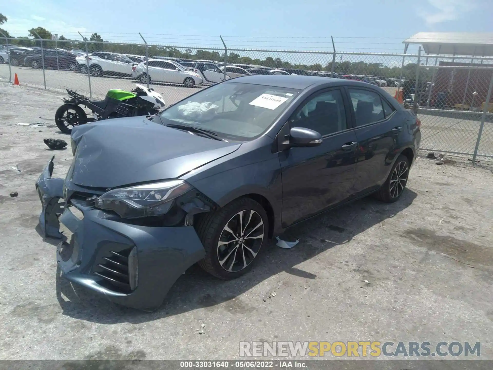 2 Photograph of a damaged car 5YFBURHE7KP908682 TOYOTA COROLLA 2019