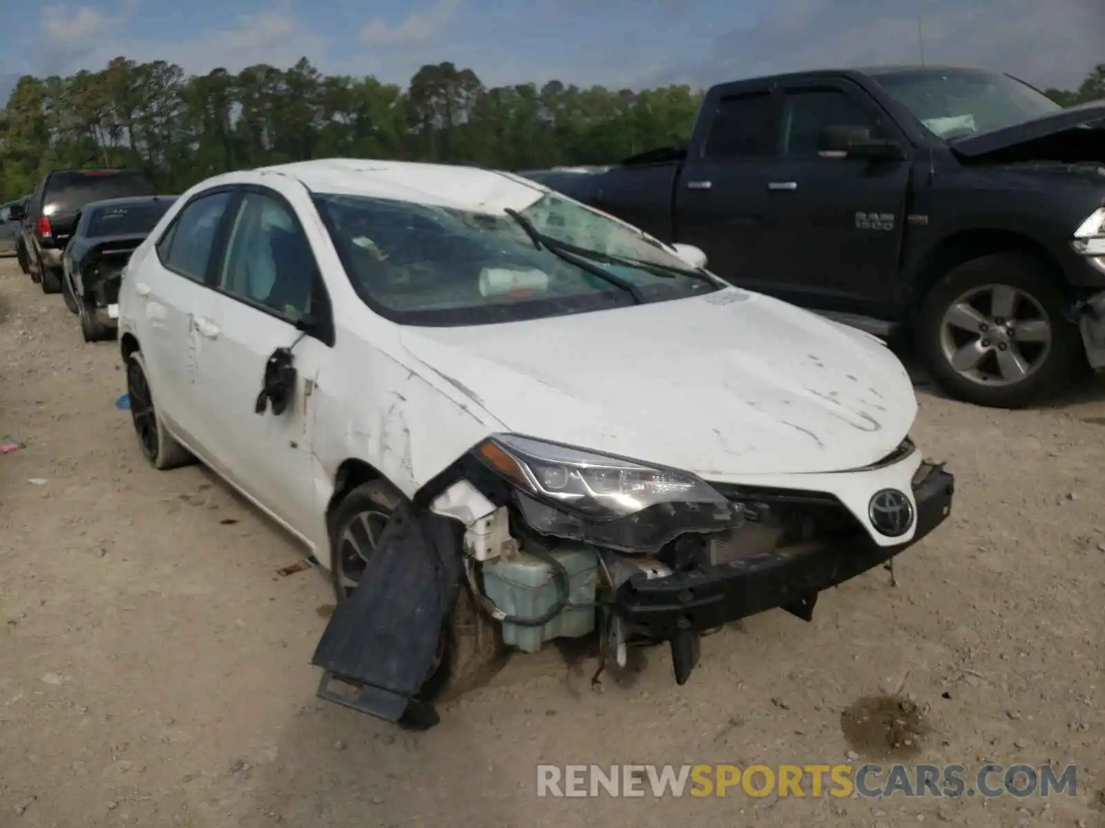 1 Photograph of a damaged car 5YFBURHE7KP908889 TOYOTA COROLLA 2019