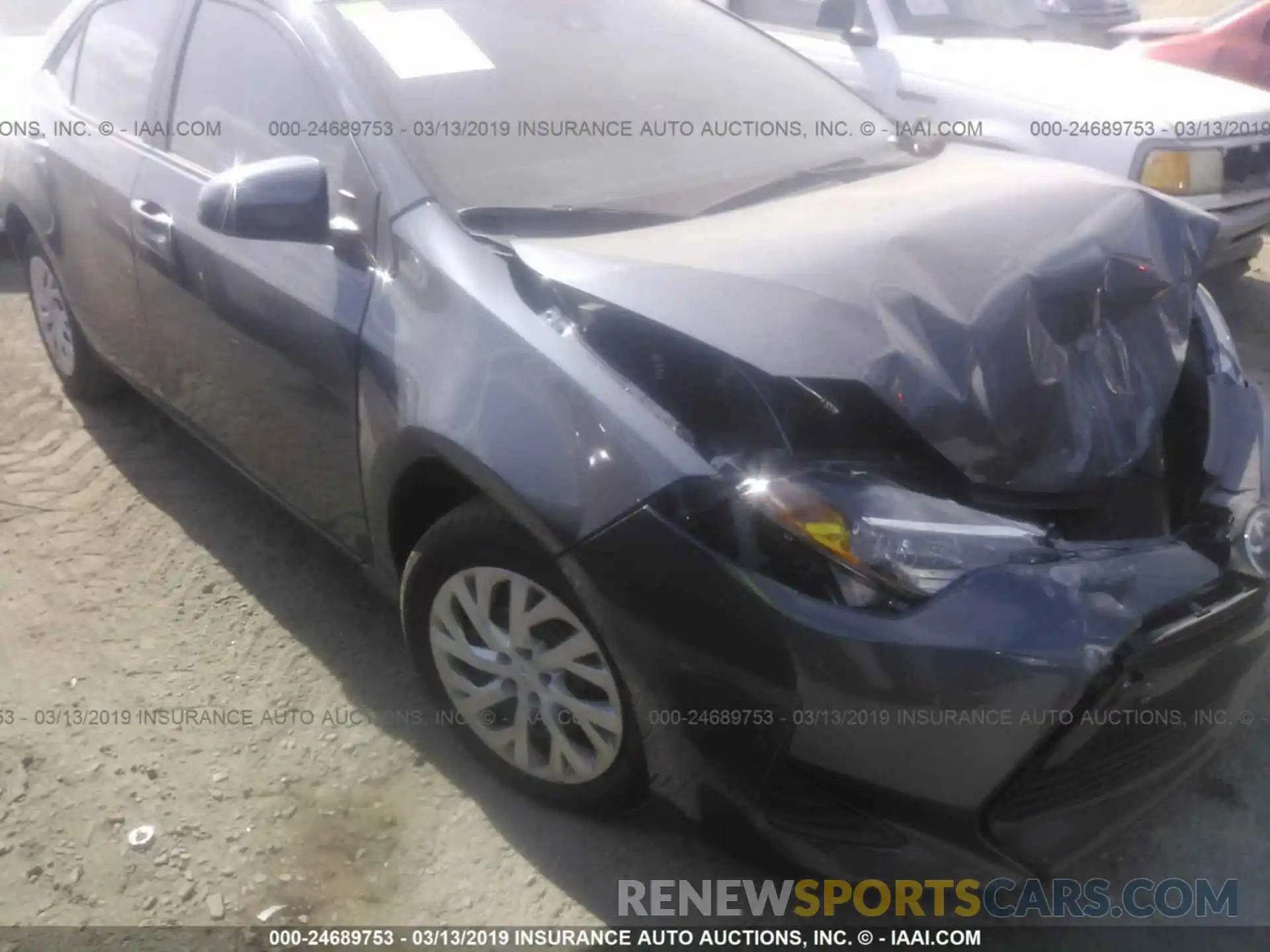 1 Photograph of a damaged car 5YFBURHE7KP909038 TOYOTA COROLLA 2019