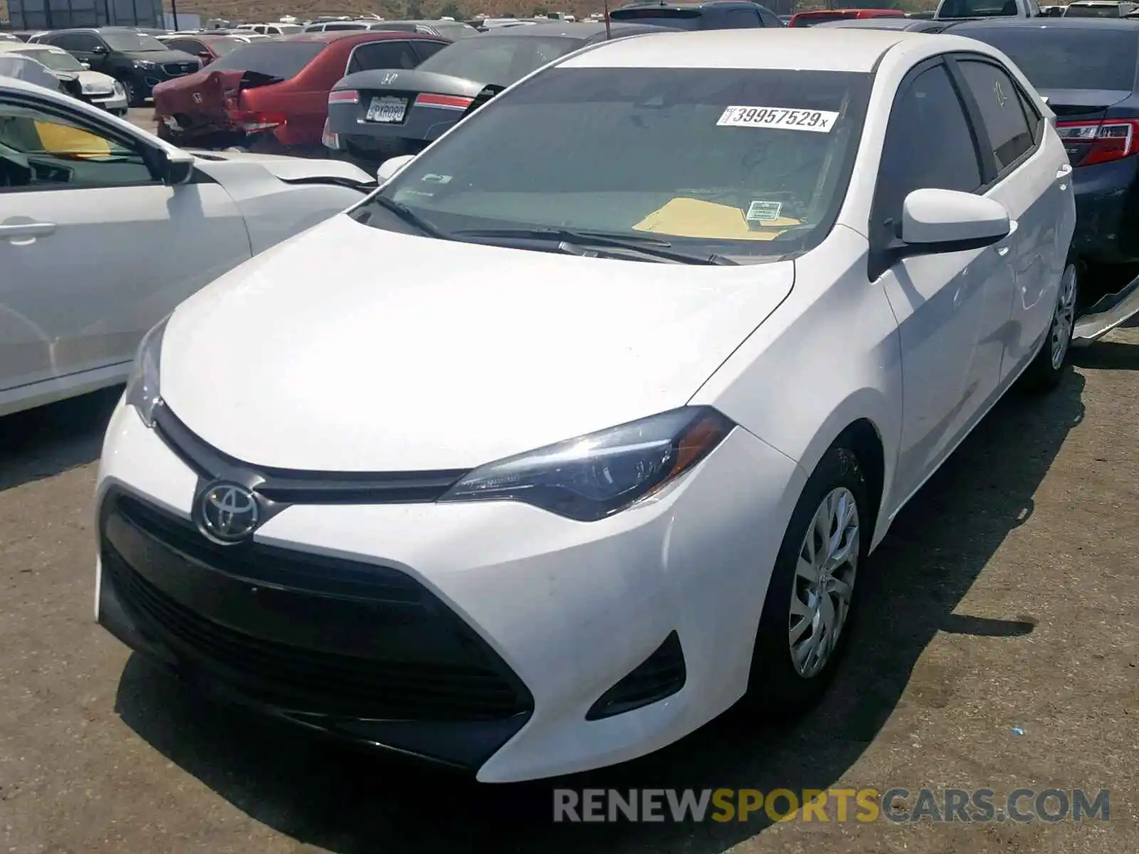 2 Photograph of a damaged car 5YFBURHE7KP909167 TOYOTA COROLLA 2019