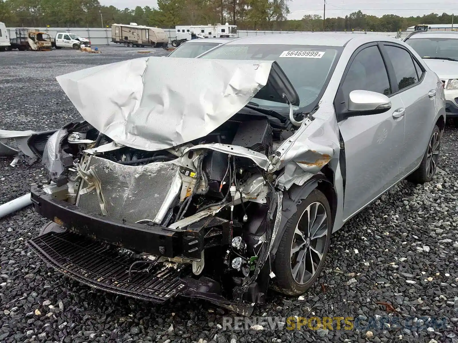 2 Photograph of a damaged car 5YFBURHE7KP909198 TOYOTA COROLLA 2019