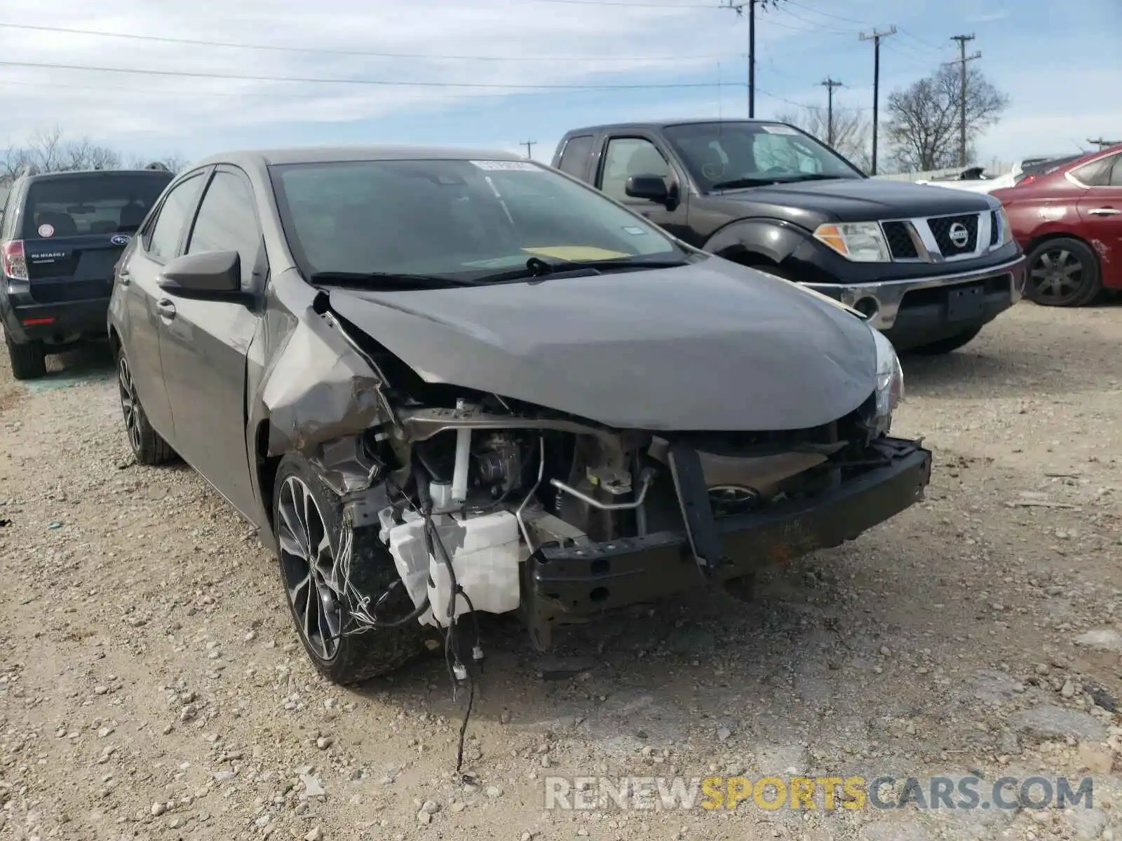 1 Photograph of a damaged car 5YFBURHE7KP909315 TOYOTA COROLLA 2019