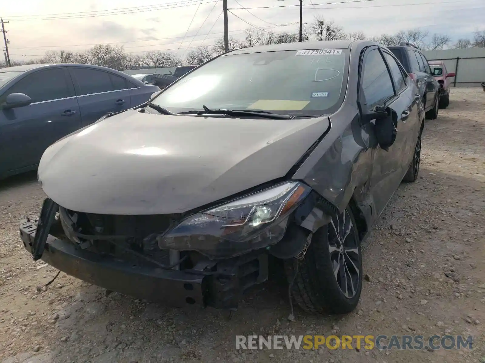 2 Photograph of a damaged car 5YFBURHE7KP909315 TOYOTA COROLLA 2019