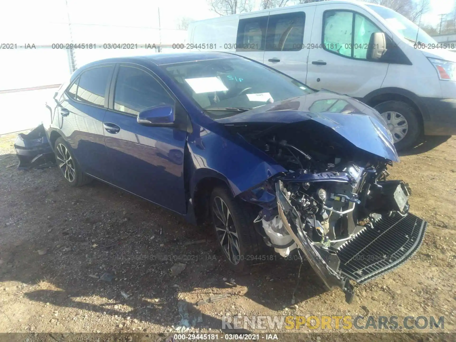 1 Photograph of a damaged car 5YFBURHE7KP909413 TOYOTA COROLLA 2019