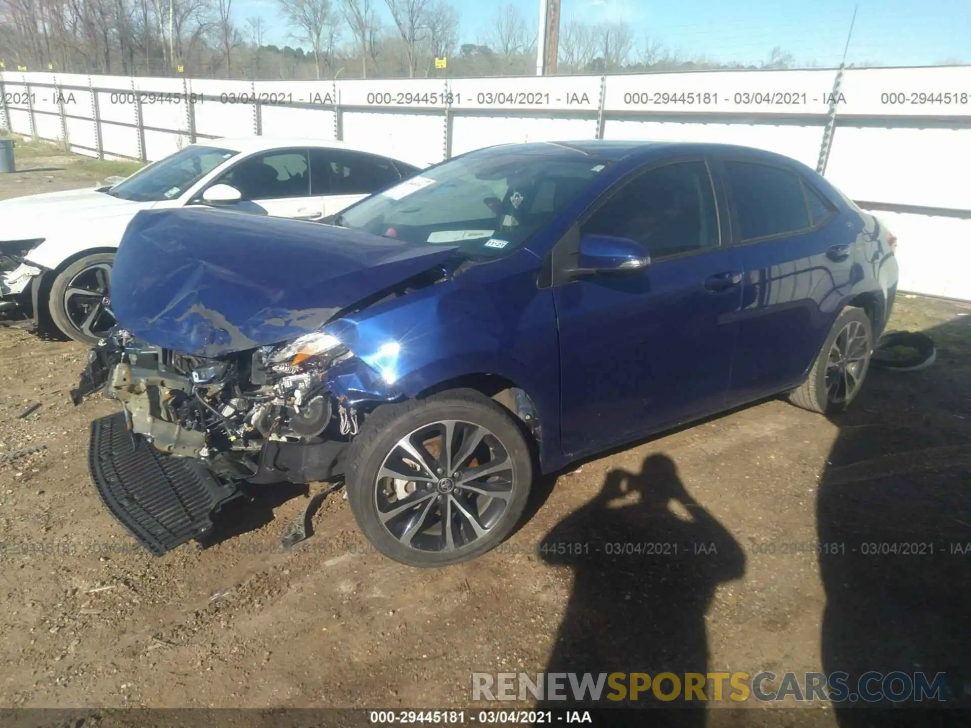 2 Photograph of a damaged car 5YFBURHE7KP909413 TOYOTA COROLLA 2019