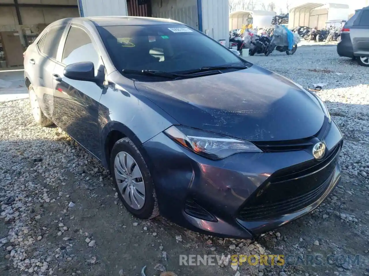 1 Photograph of a damaged car 5YFBURHE7KP909444 TOYOTA COROLLA 2019