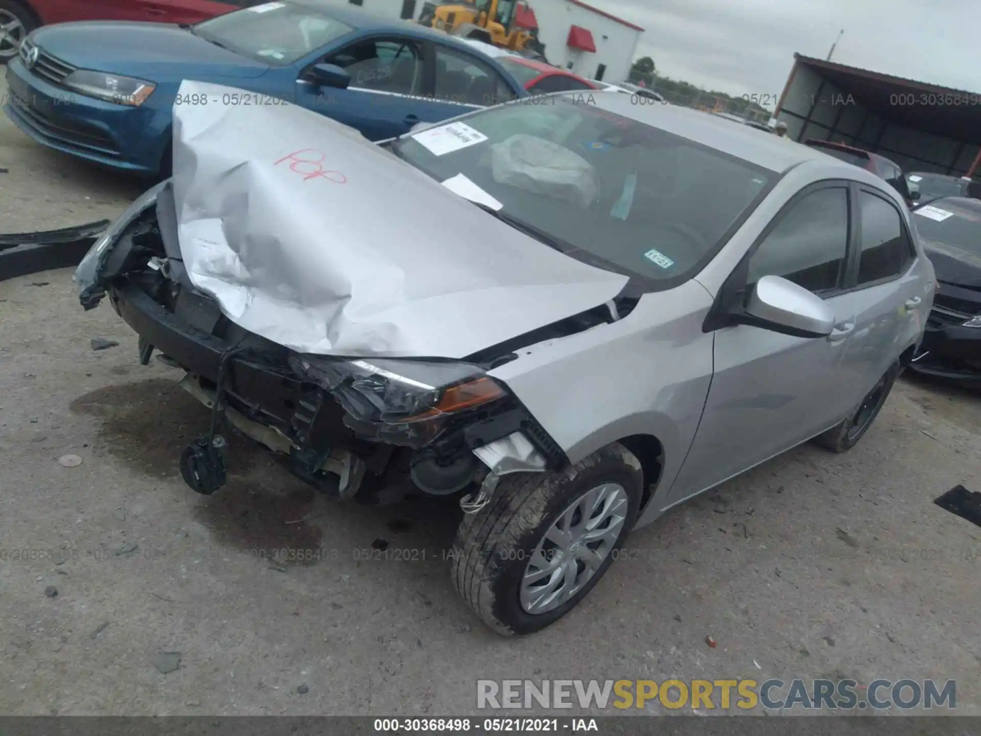 2 Photograph of a damaged car 5YFBURHE7KP909735 TOYOTA COROLLA 2019