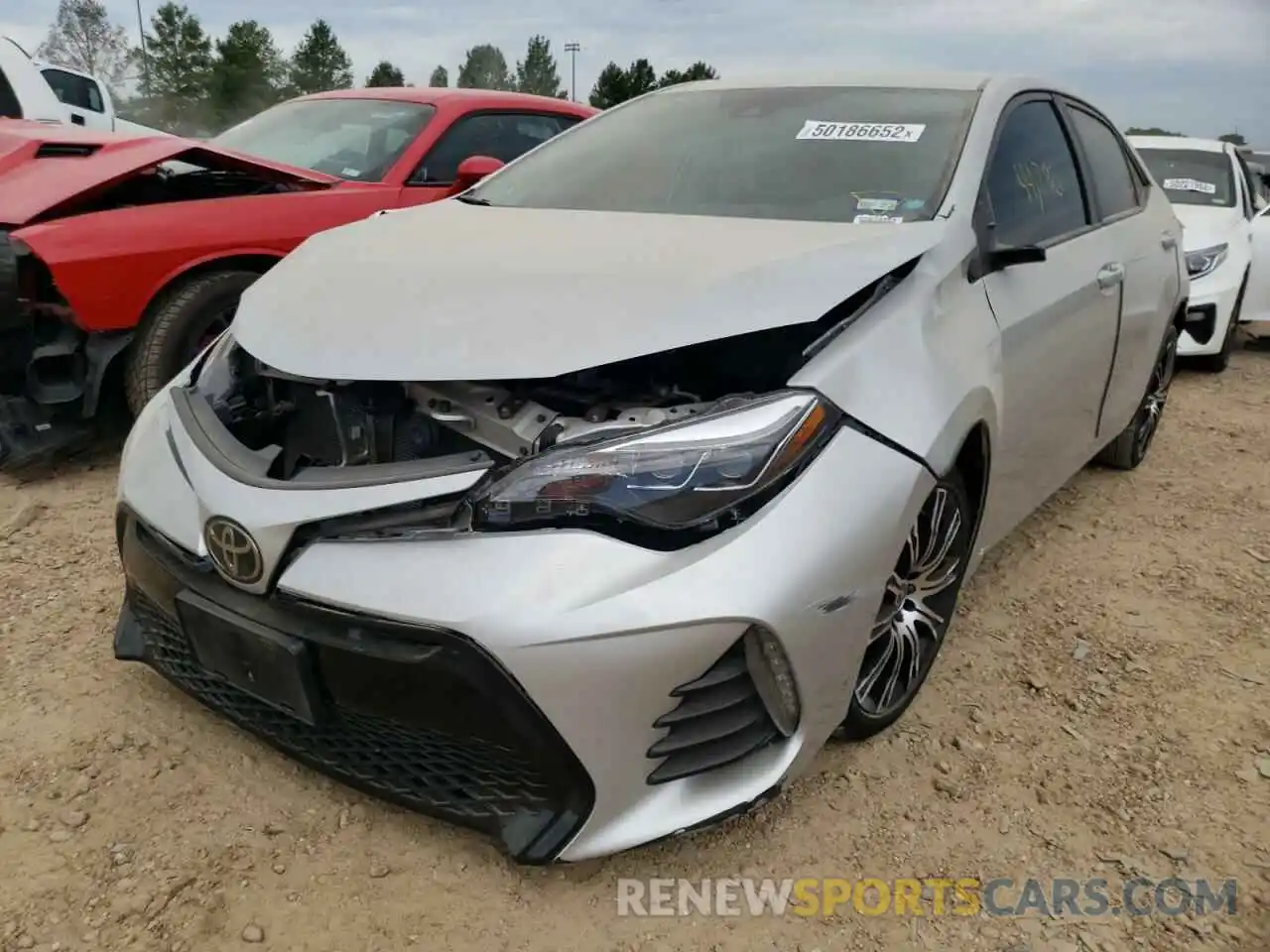 2 Photograph of a damaged car 5YFBURHE7KP909928 TOYOTA COROLLA 2019