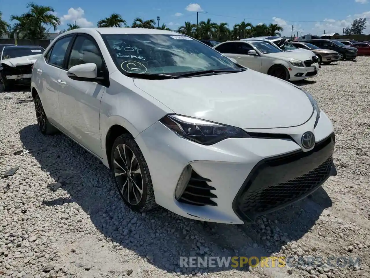 1 Photograph of a damaged car 5YFBURHE7KP909945 TOYOTA COROLLA 2019