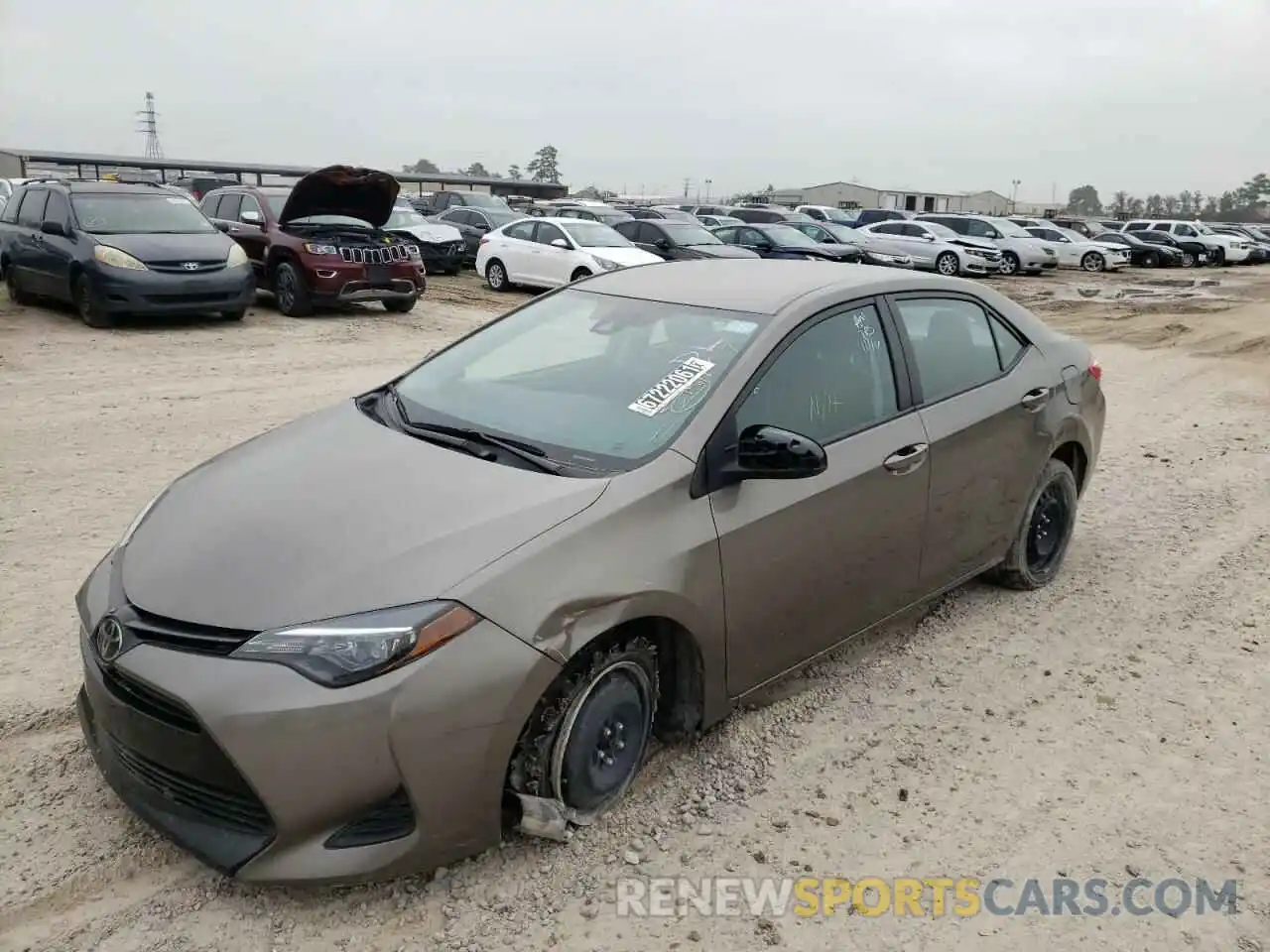 2 Photograph of a damaged car 5YFBURHE7KP910058 TOYOTA COROLLA 2019