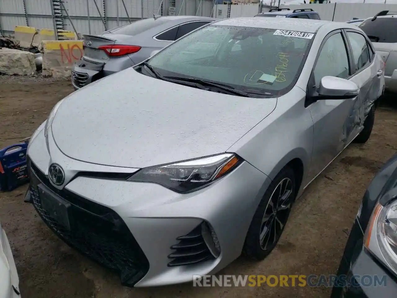 2 Photograph of a damaged car 5YFBURHE7KP910108 TOYOTA COROLLA 2019