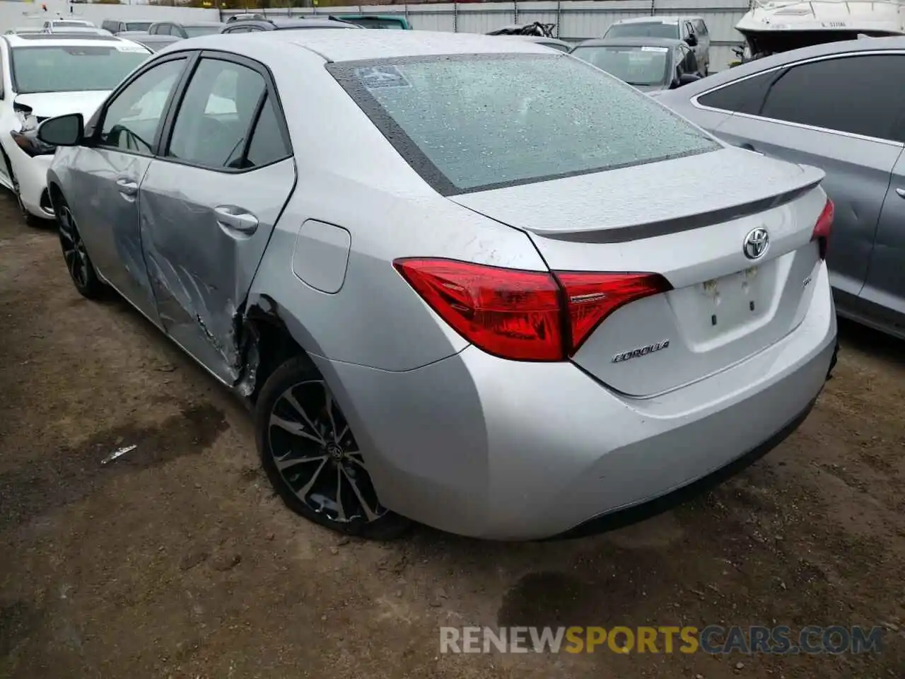 3 Photograph of a damaged car 5YFBURHE7KP910108 TOYOTA COROLLA 2019