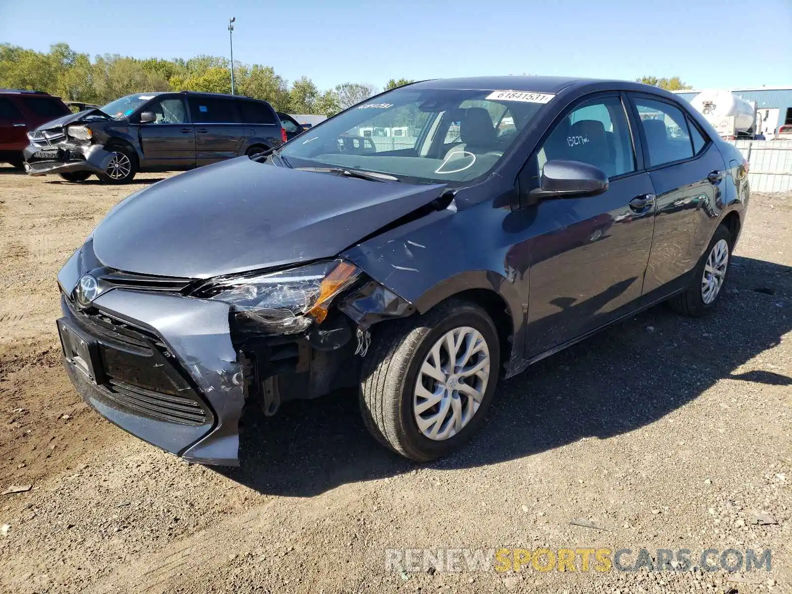 2 Photograph of a damaged car 5YFBURHE7KP910156 TOYOTA COROLLA 2019