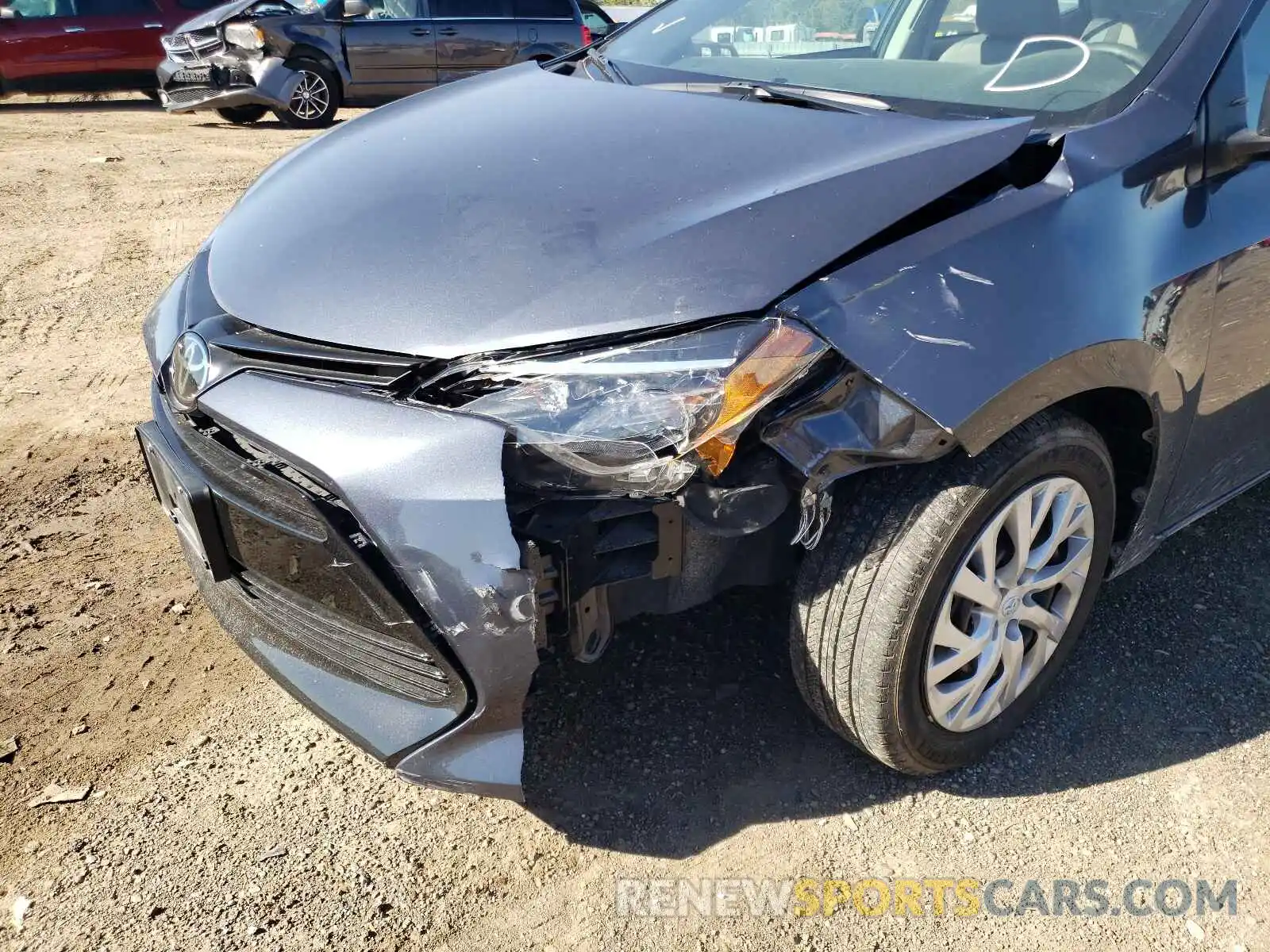 9 Photograph of a damaged car 5YFBURHE7KP910156 TOYOTA COROLLA 2019