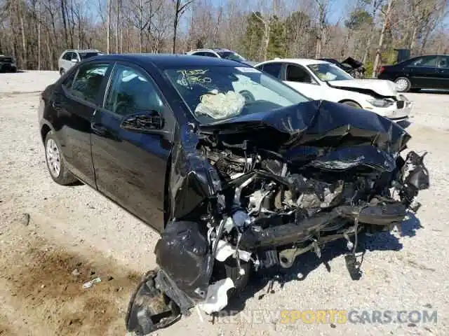 1 Photograph of a damaged car 5YFBURHE7KP910352 TOYOTA COROLLA 2019