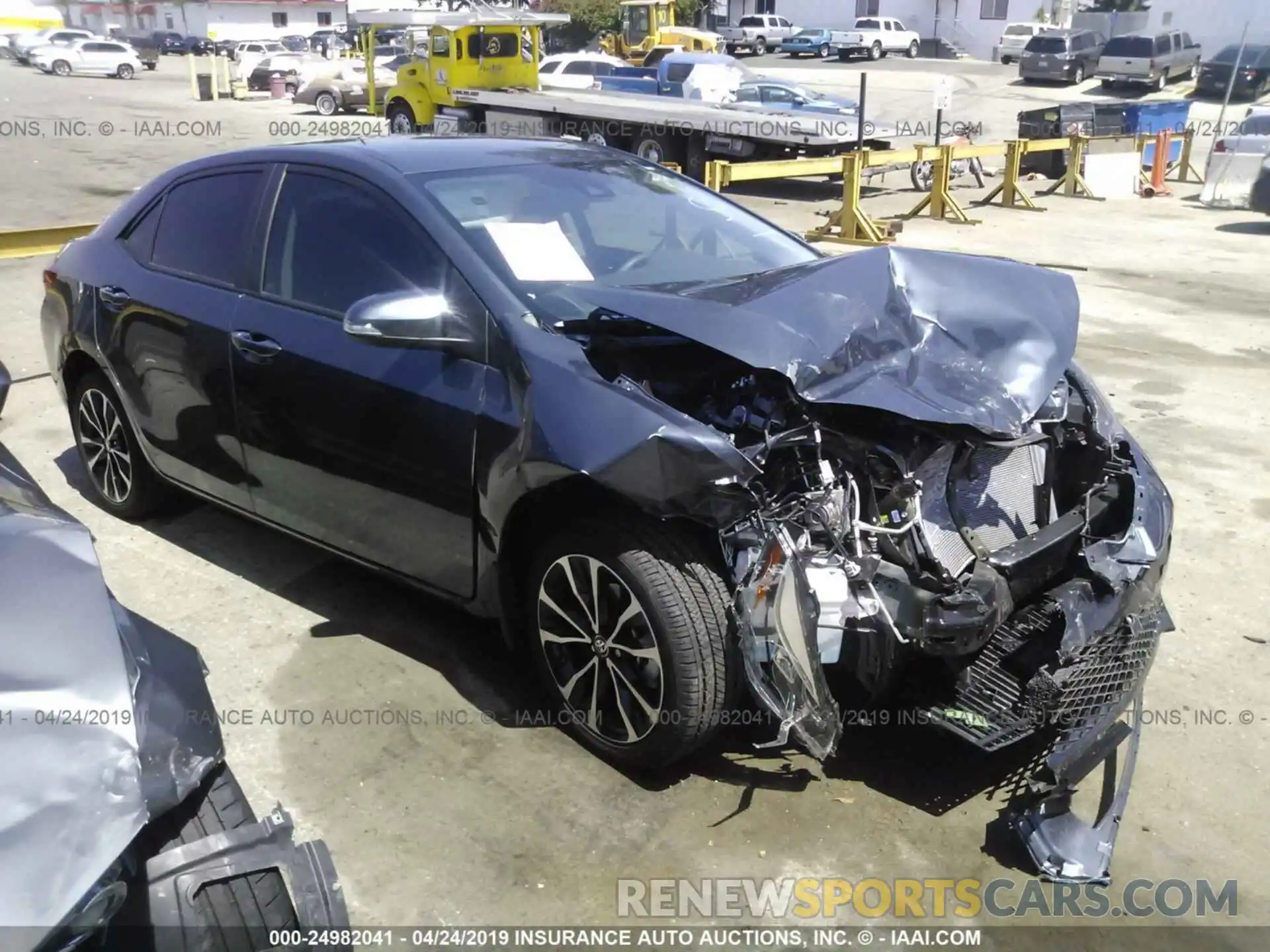 1 Photograph of a damaged car 5YFBURHE7KP910397 TOYOTA COROLLA 2019