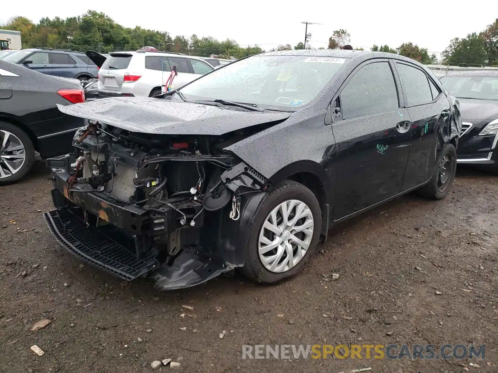 2 Photograph of a damaged car 5YFBURHE7KP910786 TOYOTA COROLLA 2019