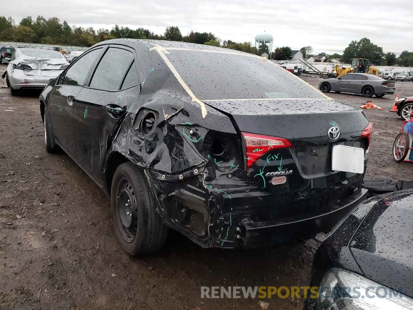 3 Photograph of a damaged car 5YFBURHE7KP910786 TOYOTA COROLLA 2019