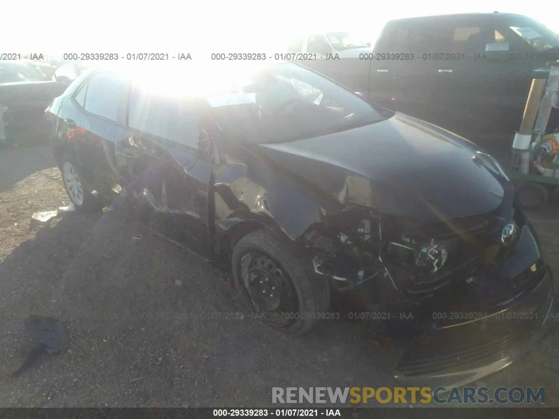 1 Photograph of a damaged car 5YFBURHE7KP911372 TOYOTA COROLLA 2019