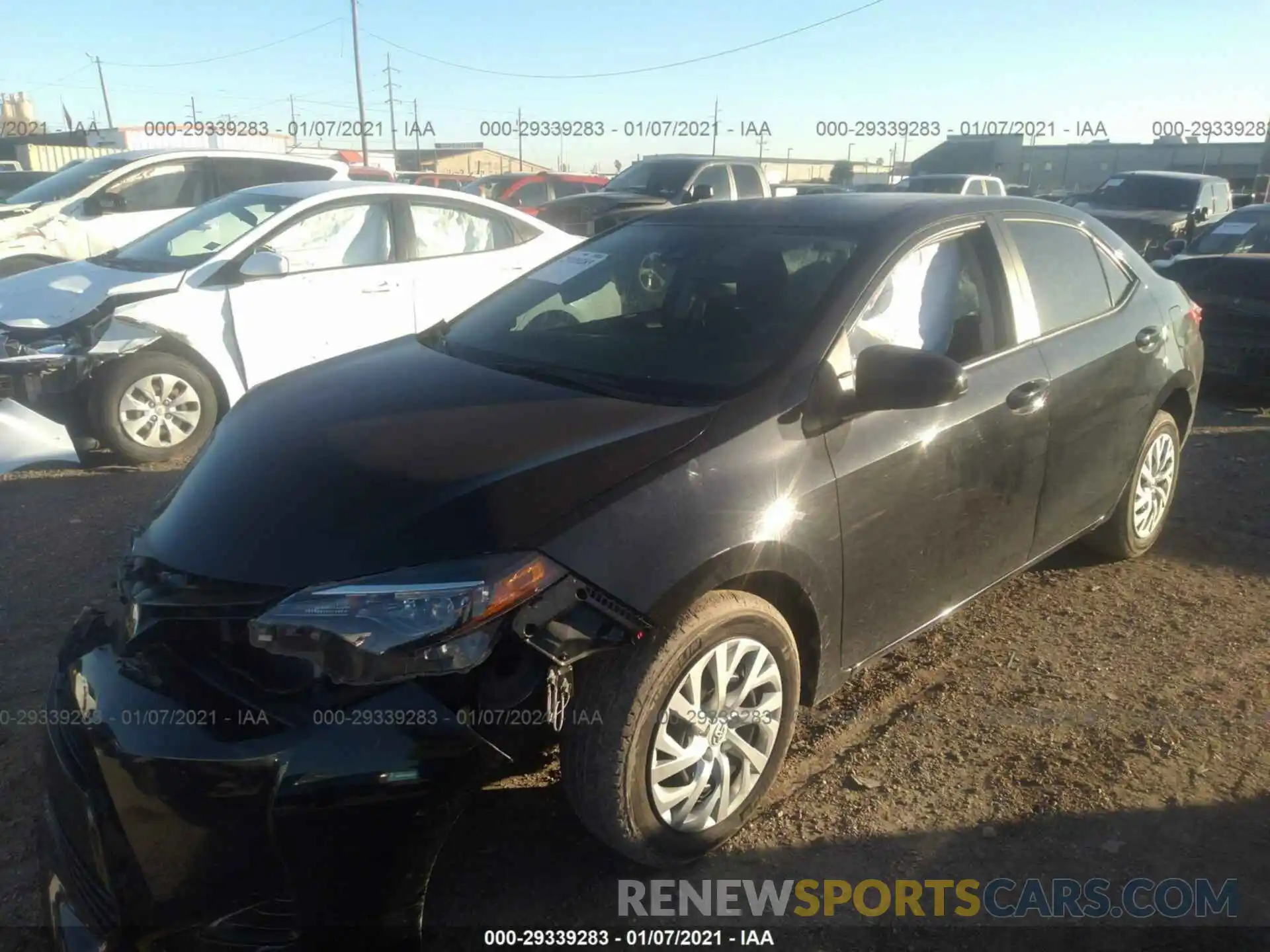 2 Photograph of a damaged car 5YFBURHE7KP911372 TOYOTA COROLLA 2019