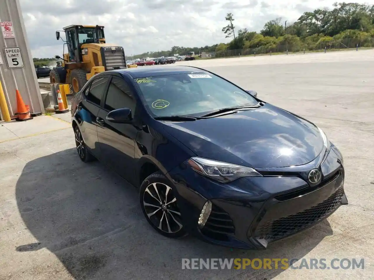 1 Photograph of a damaged car 5YFBURHE7KP911842 TOYOTA COROLLA 2019