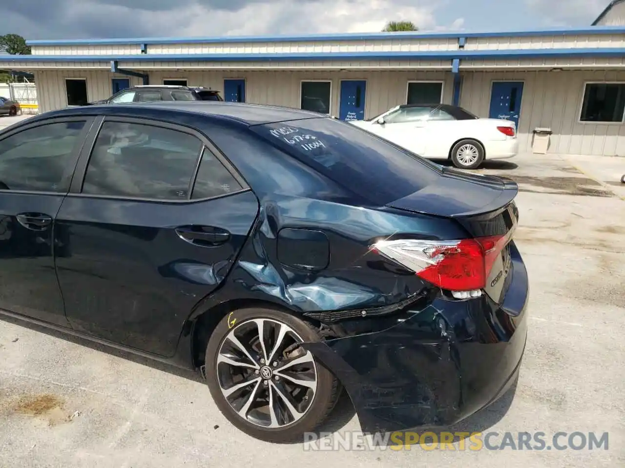 9 Photograph of a damaged car 5YFBURHE7KP911842 TOYOTA COROLLA 2019