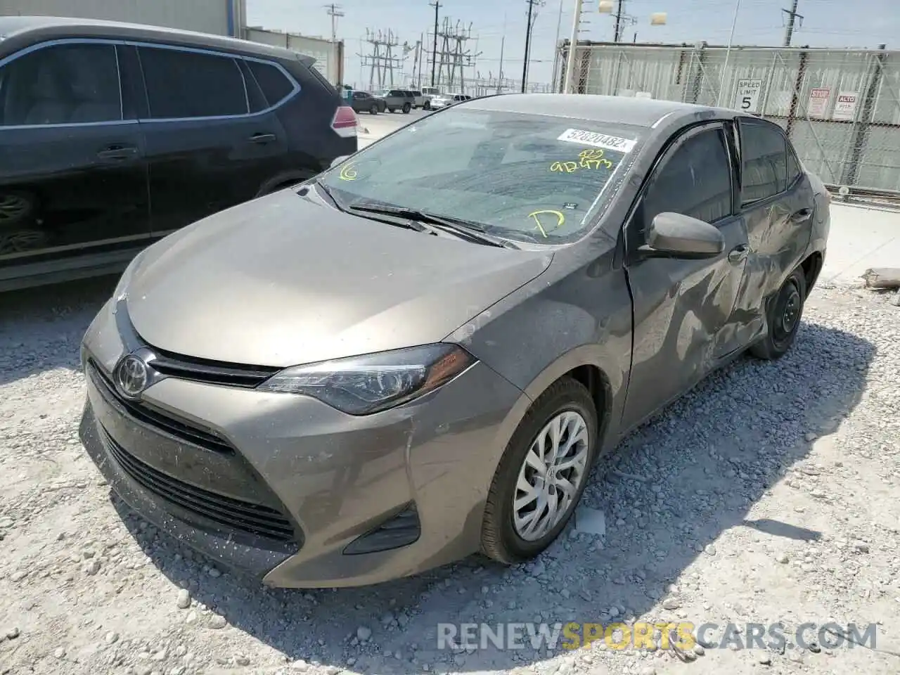 2 Photograph of a damaged car 5YFBURHE7KP912473 TOYOTA COROLLA 2019