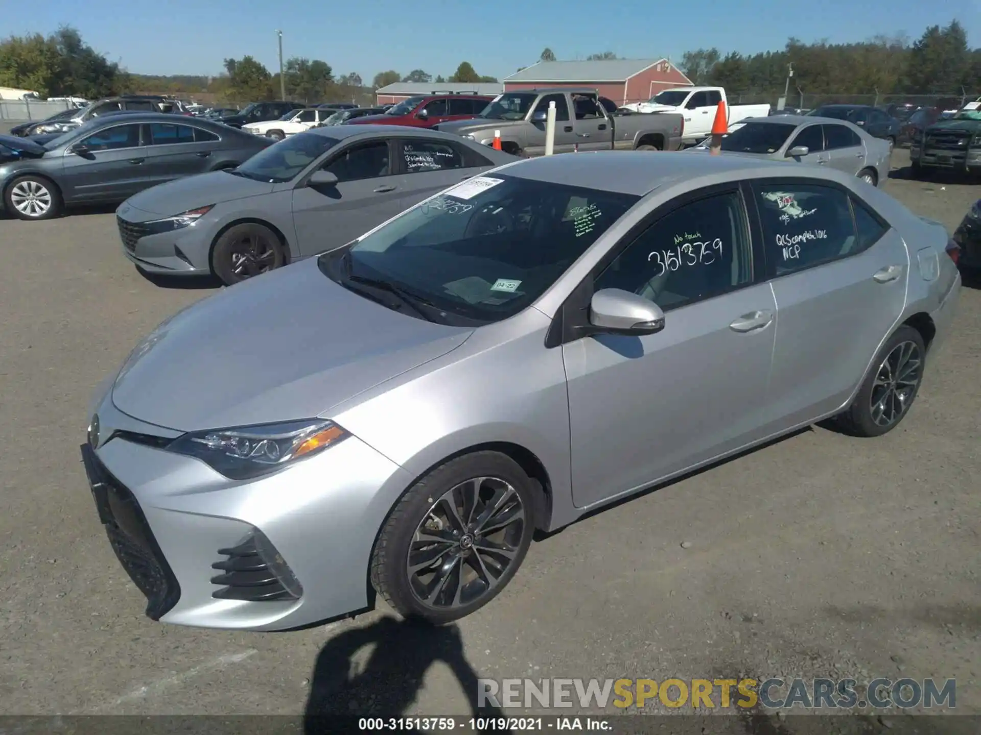 2 Photograph of a damaged car 5YFBURHE7KP912747 TOYOTA COROLLA 2019