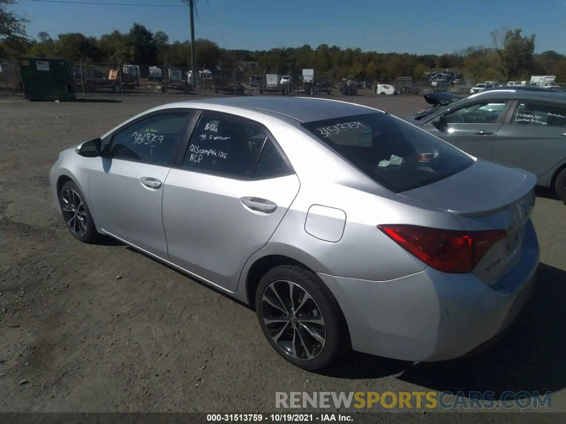 3 Photograph of a damaged car 5YFBURHE7KP912747 TOYOTA COROLLA 2019