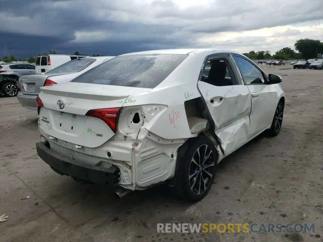 4 Photograph of a damaged car 5YFBURHE7KP913056 TOYOTA COROLLA 2019