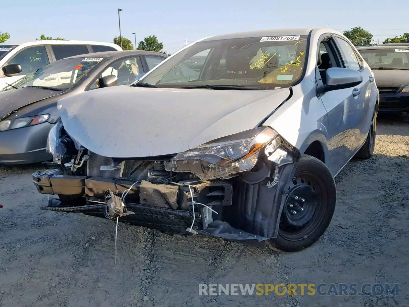 2 Photograph of a damaged car 5YFBURHE7KP913154 TOYOTA COROLLA 2019