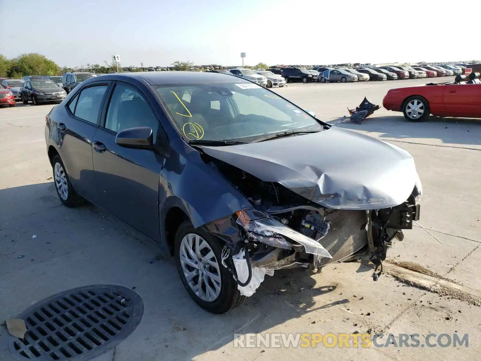 1 Photograph of a damaged car 5YFBURHE7KP913395 TOYOTA COROLLA 2019