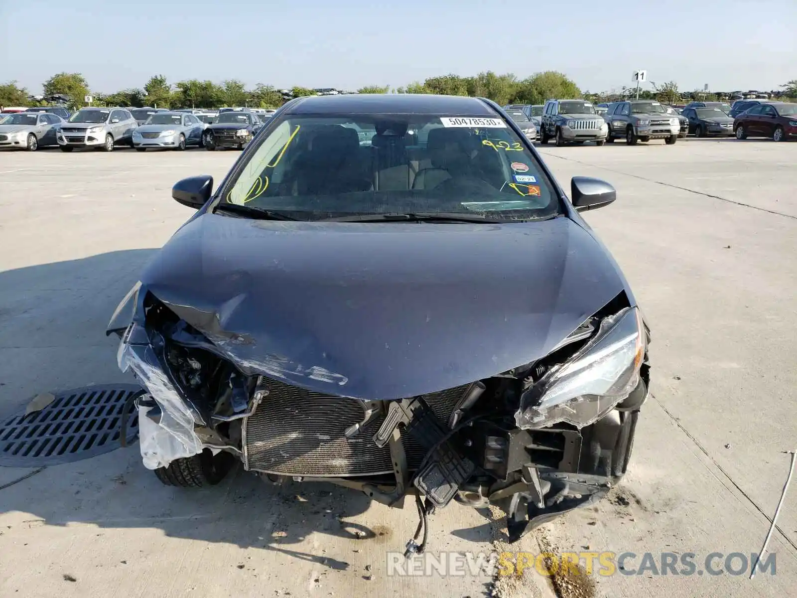 9 Photograph of a damaged car 5YFBURHE7KP913395 TOYOTA COROLLA 2019