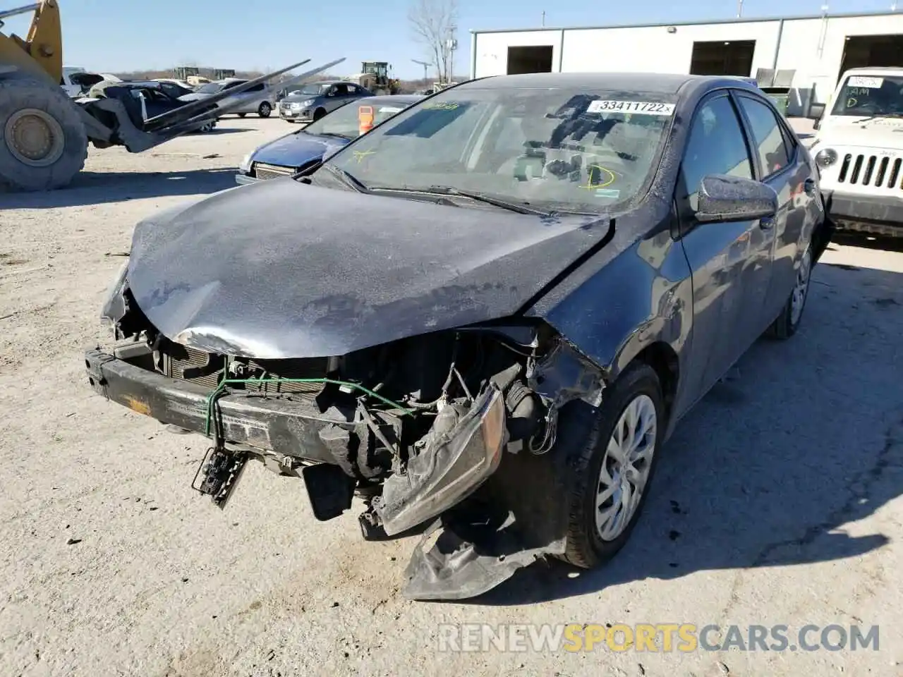 2 Photograph of a damaged car 5YFBURHE7KP913509 TOYOTA COROLLA 2019