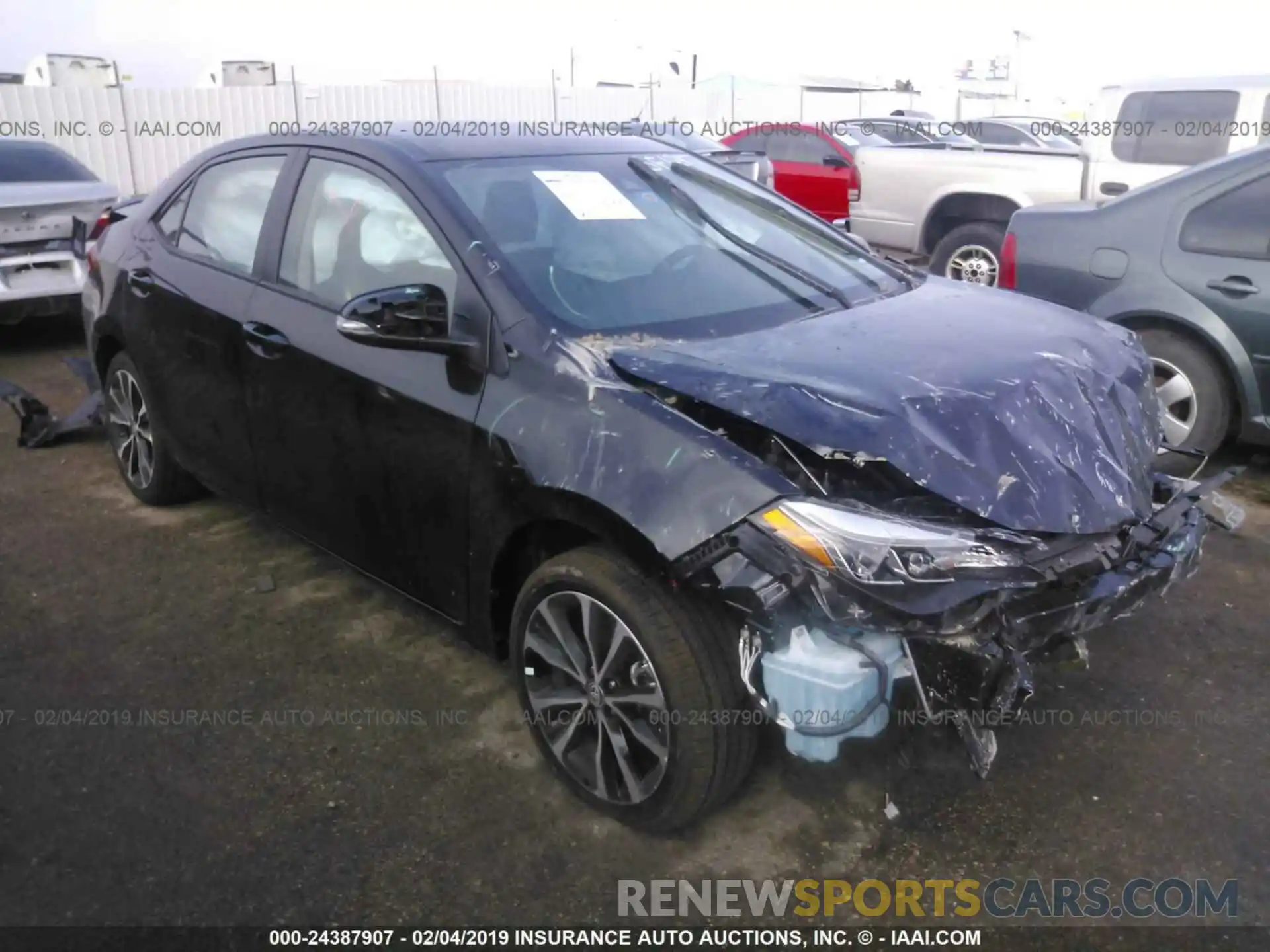 1 Photograph of a damaged car 5YFBURHE7KP913865 TOYOTA COROLLA 2019