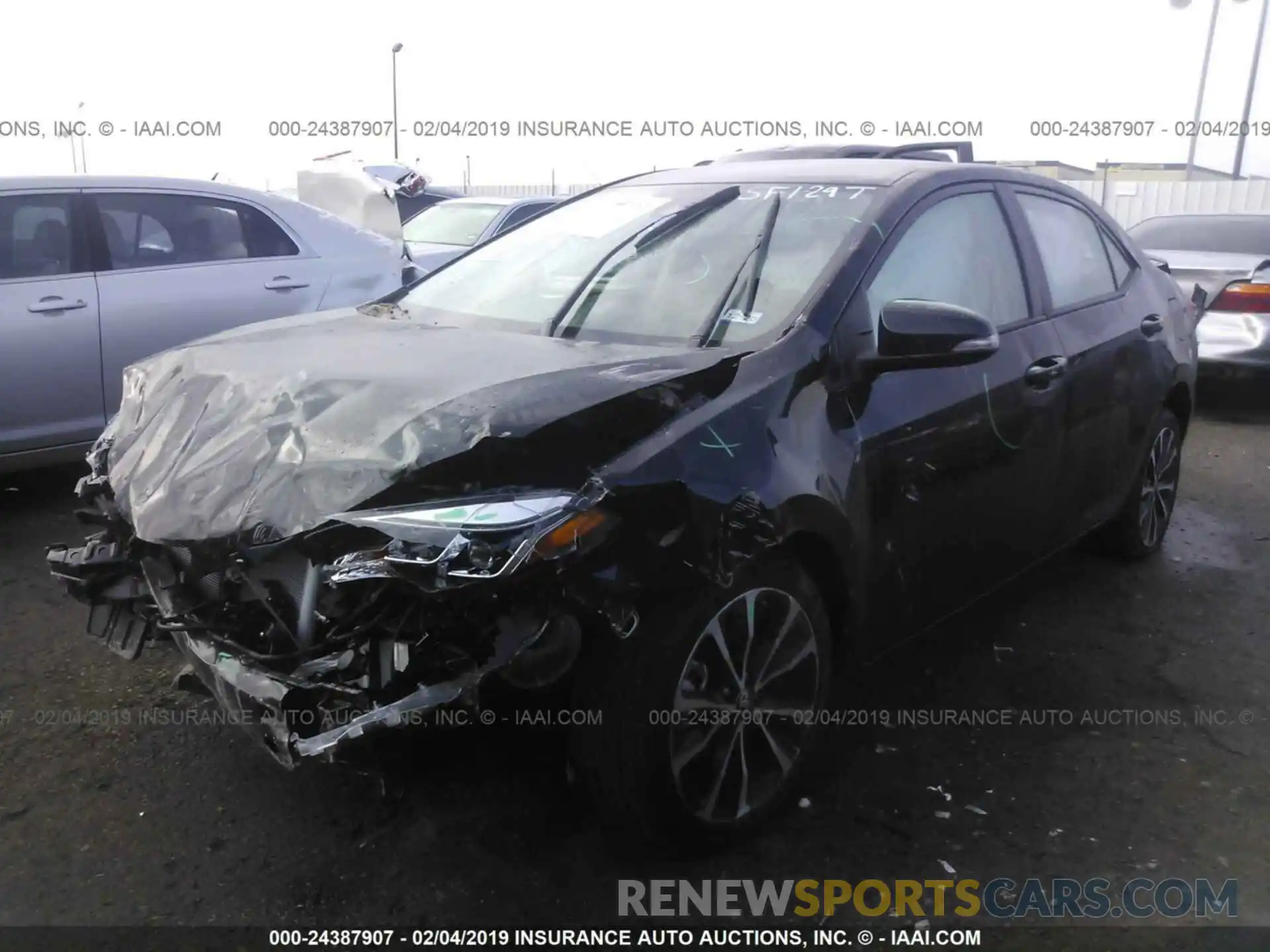 2 Photograph of a damaged car 5YFBURHE7KP913865 TOYOTA COROLLA 2019