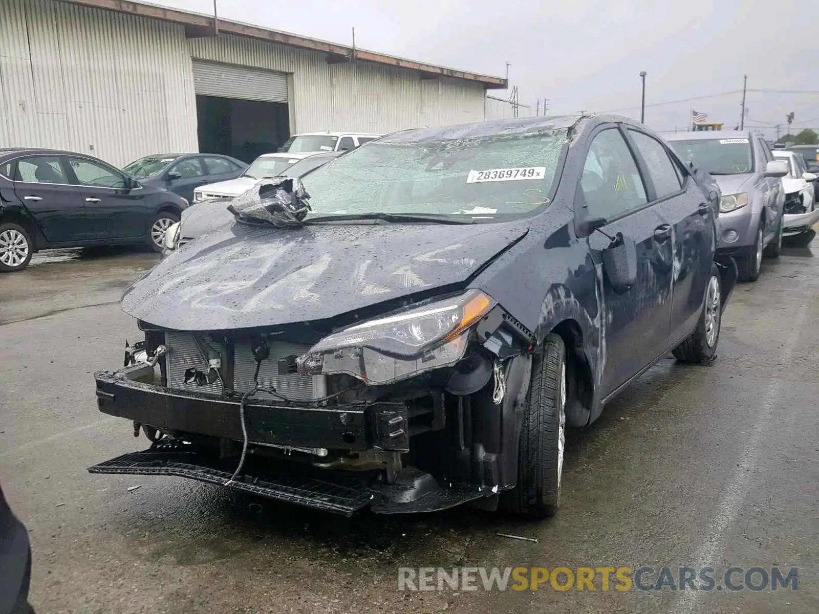 2 Photograph of a damaged car 5YFBURHE7KP913946 TOYOTA COROLLA 2019