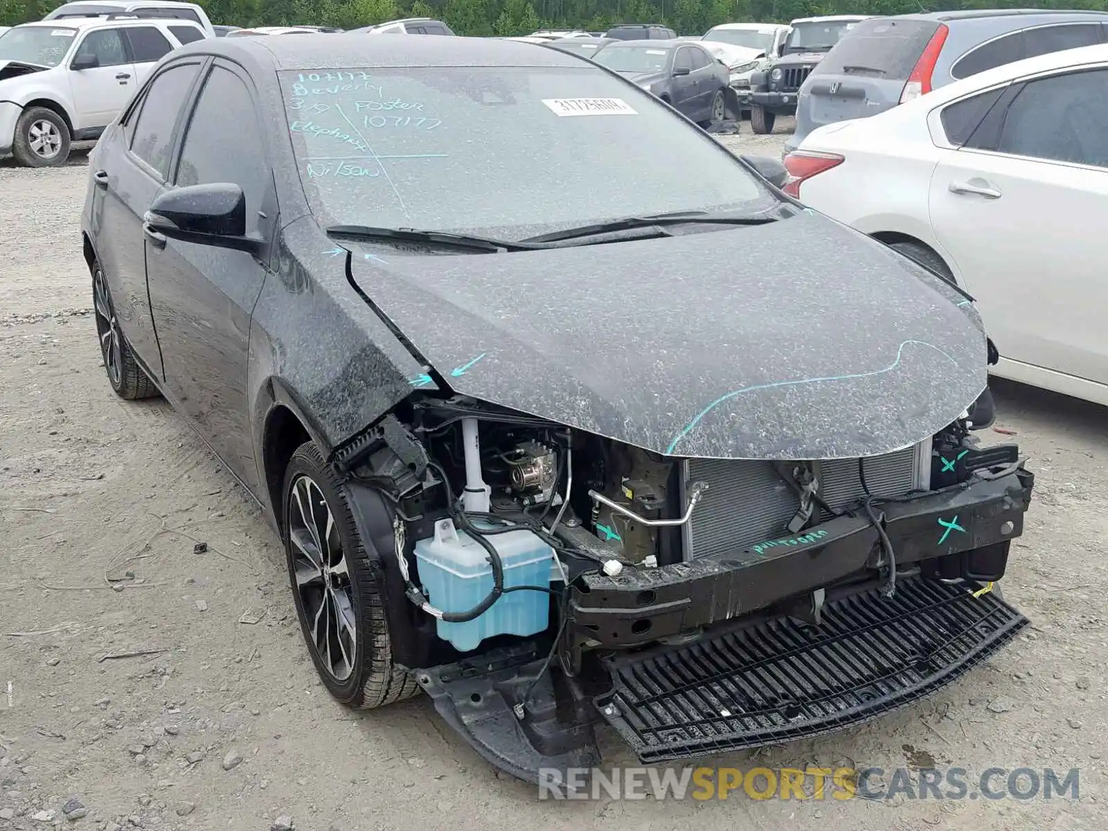 1 Photograph of a damaged car 5YFBURHE7KP914286 TOYOTA COROLLA 2019