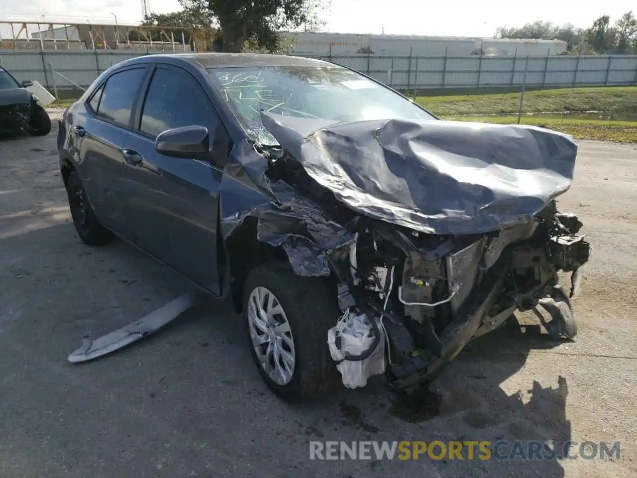 1 Photograph of a damaged car 5YFBURHE7KP914482 TOYOTA COROLLA 2019