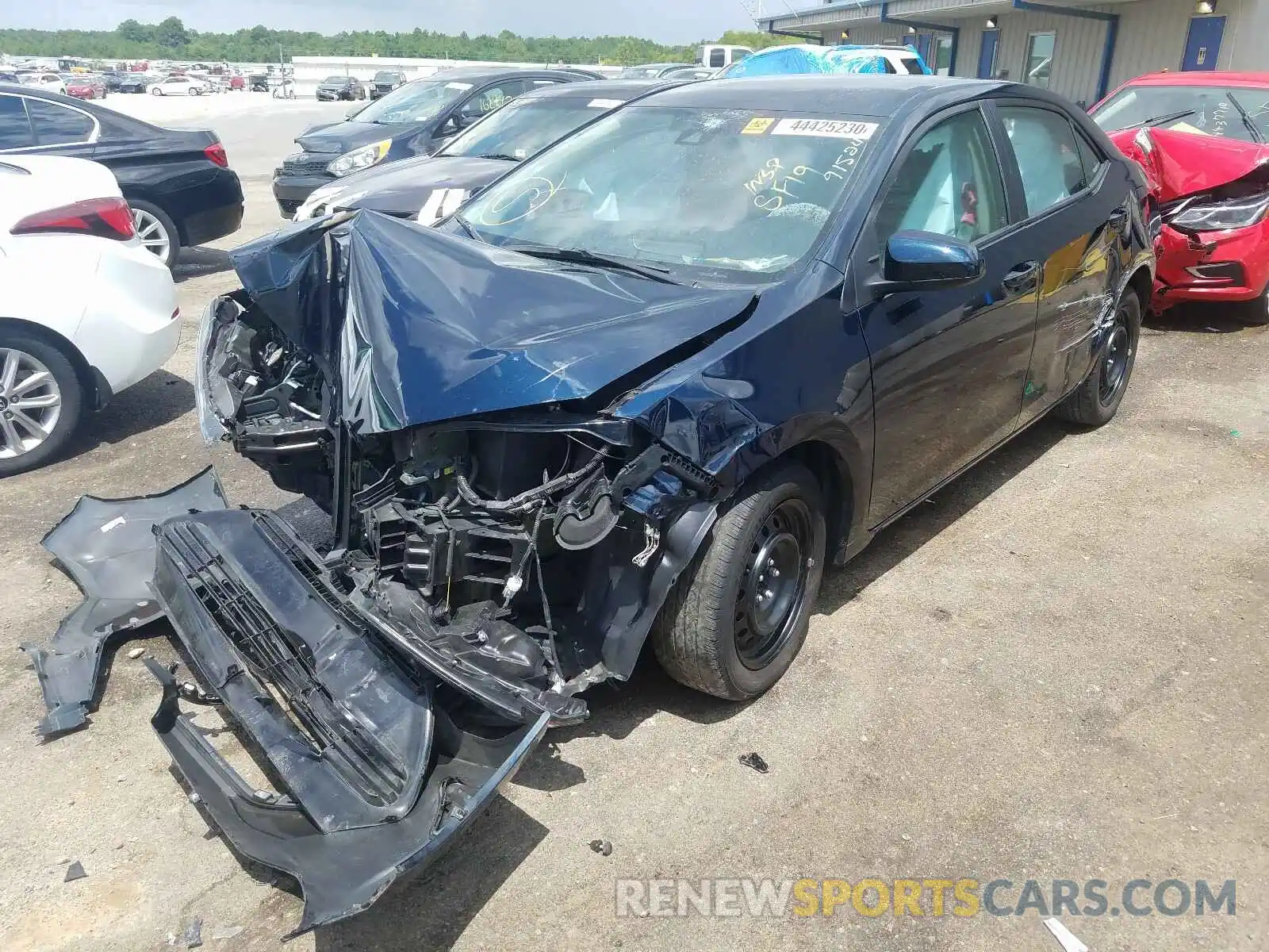 2 Photograph of a damaged car 5YFBURHE7KP915244 TOYOTA COROLLA 2019