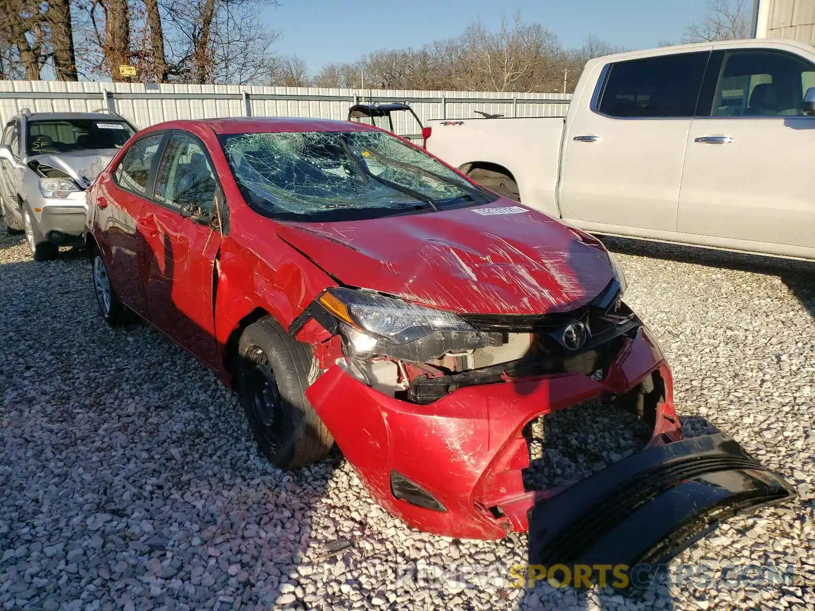 1 Photograph of a damaged car 5YFBURHE7KP915972 TOYOTA COROLLA 2019